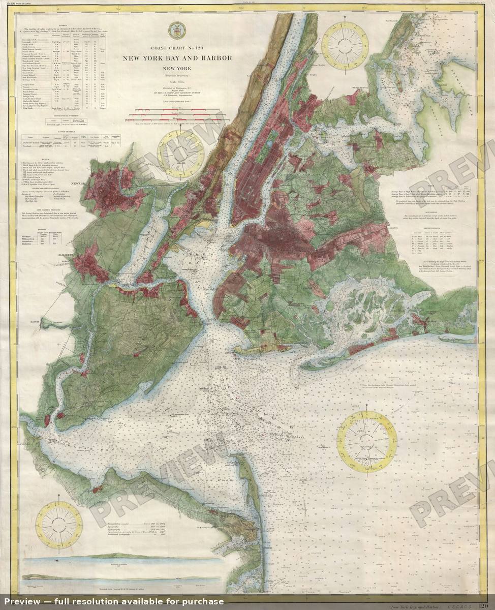 Antique map: New York City, 1910, 1910