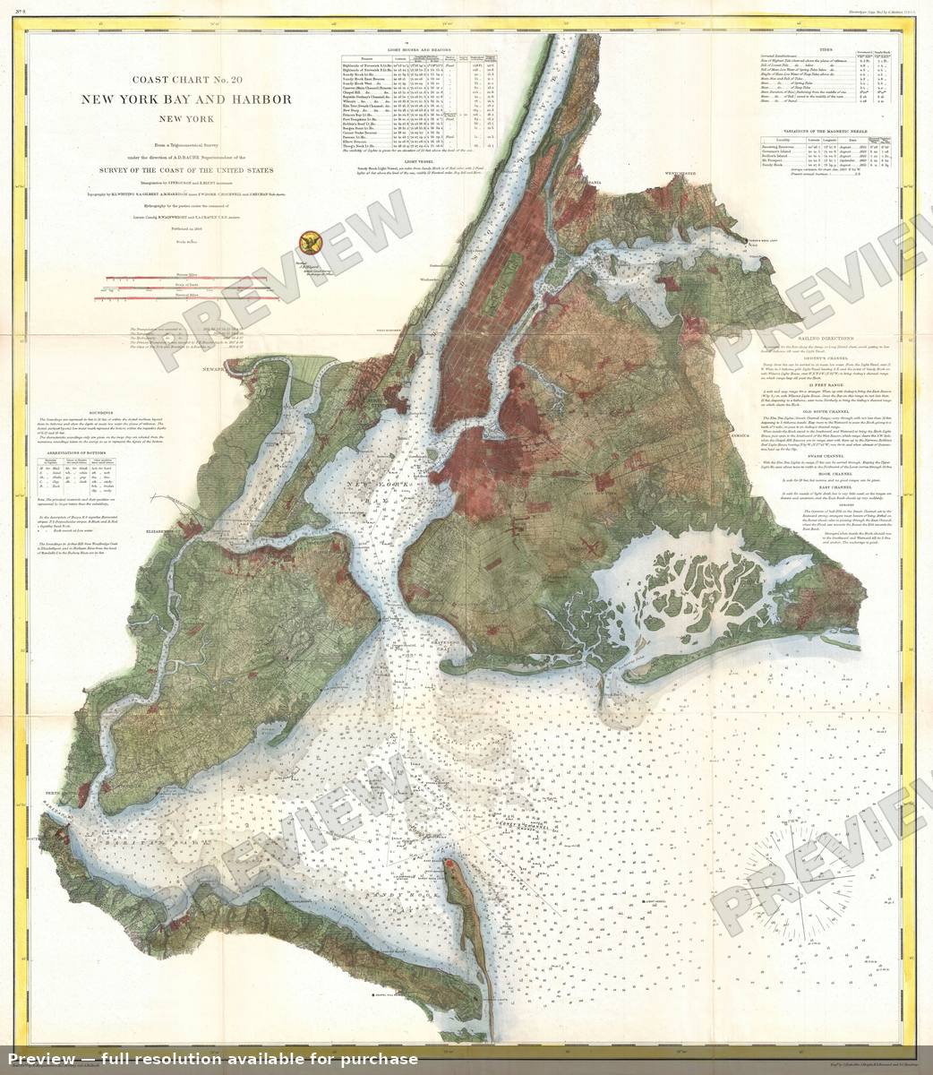 Antique map: New York City 3, 1866, 1866