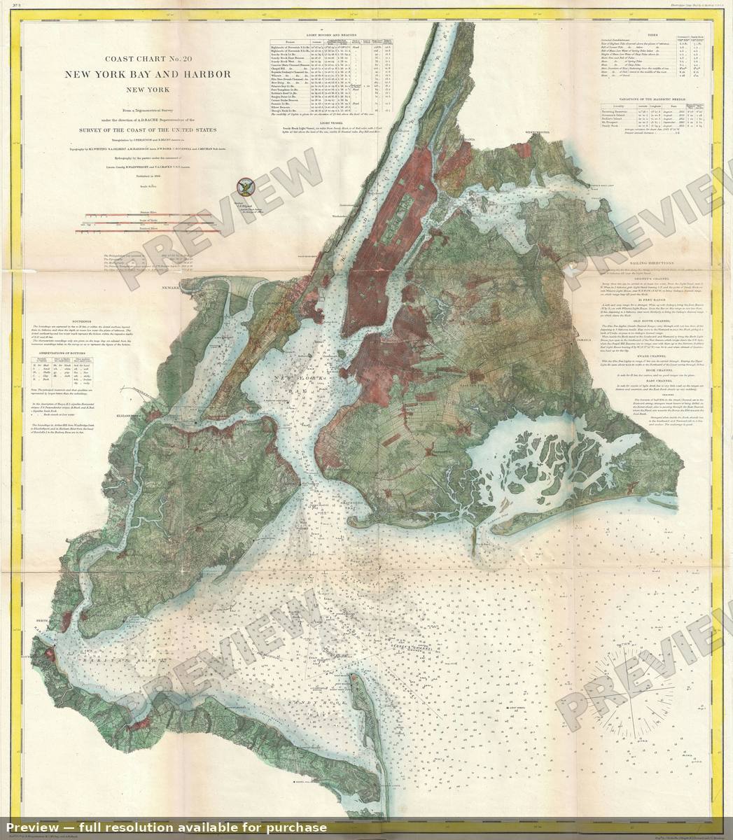 Antique map: New York City 4, 1866, 1866