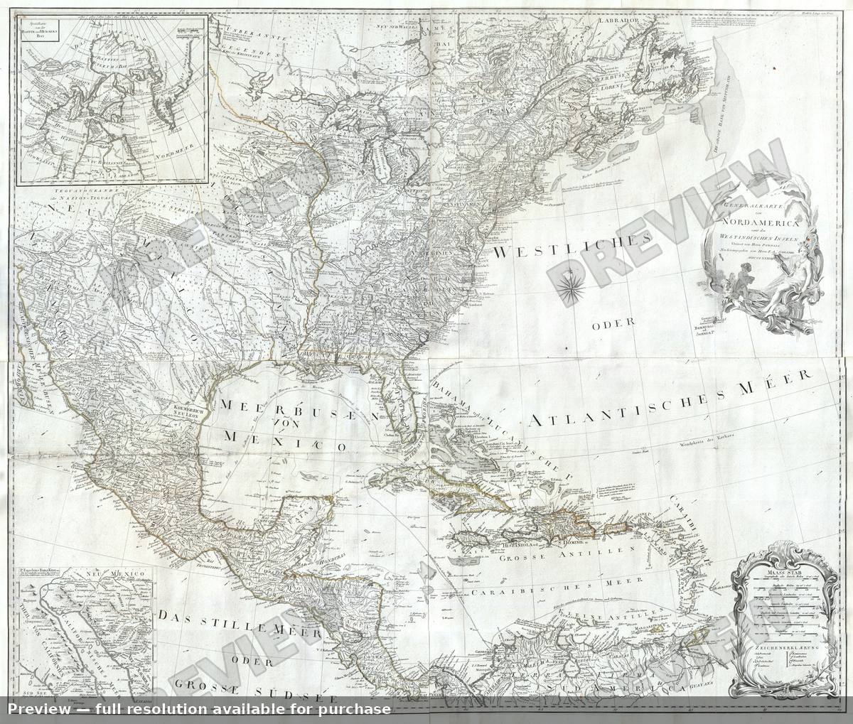 Antique map: North America 2, 1788, 1788