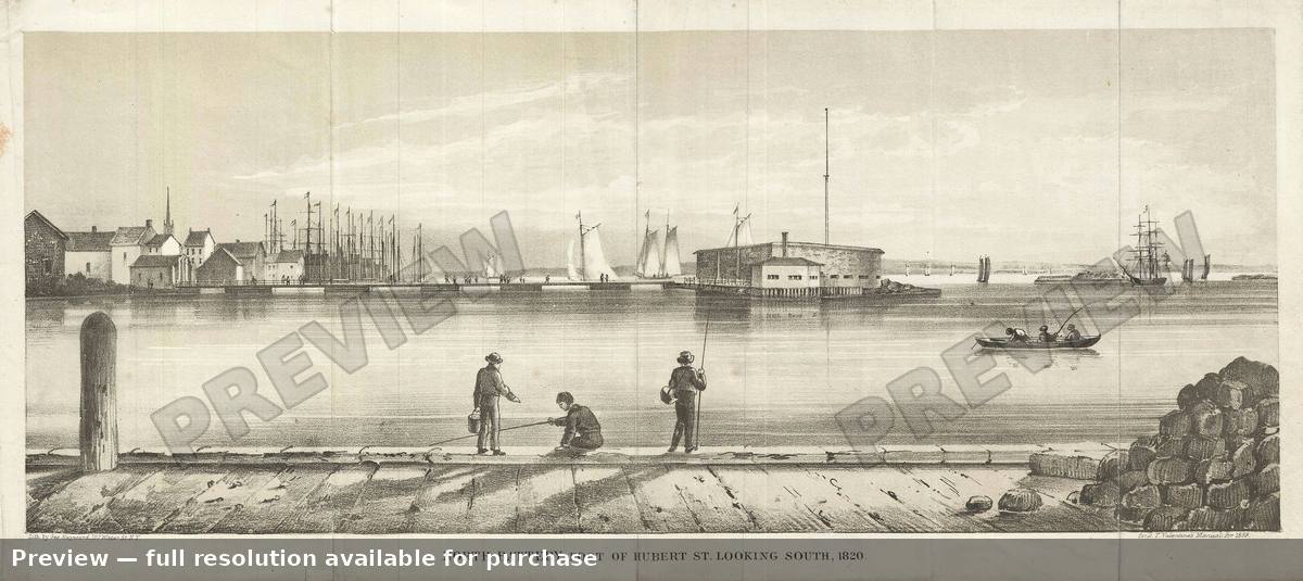 Antique map: North Battery, 1859, 1859