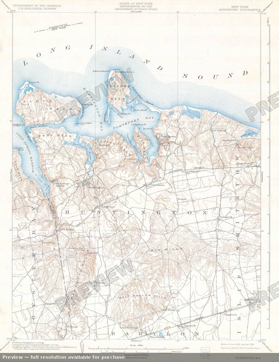 Antique map: Northport, 1925, 1925