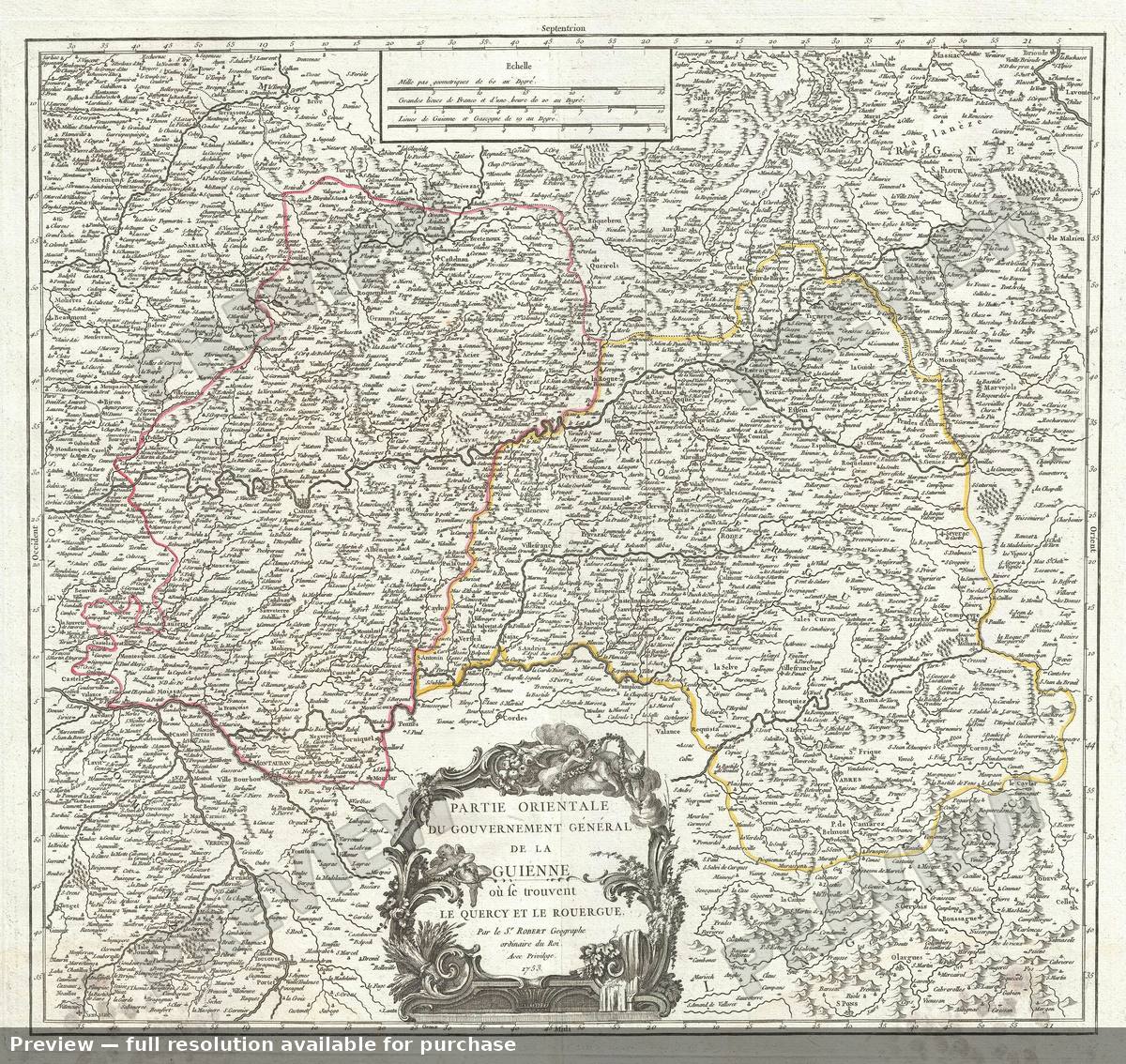 Antique map: Orientale Guinne, 1757, 1757