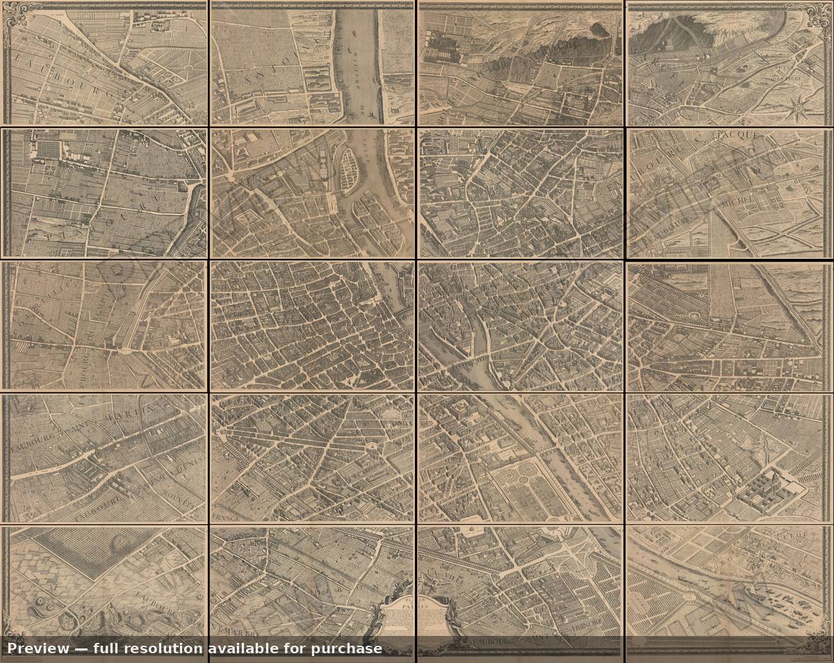 Antique map: Paris 4, 1900, 1900