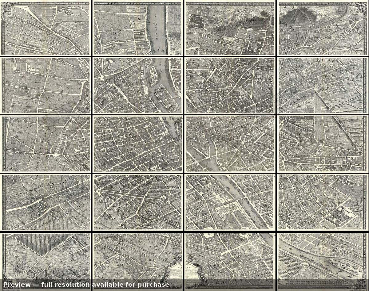 Antique map: Paris 6, 1900, 1900