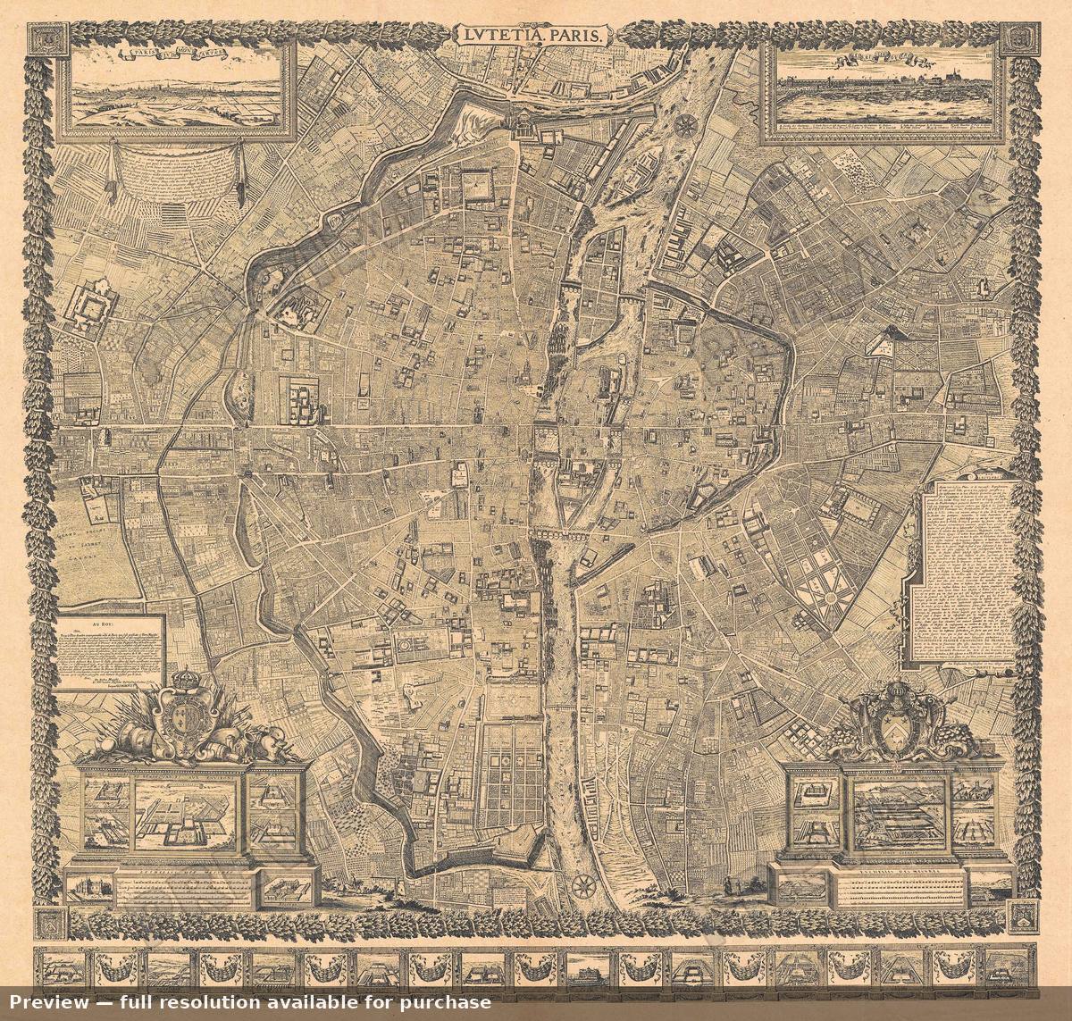 Antique map: Paris Sm 2, 1900