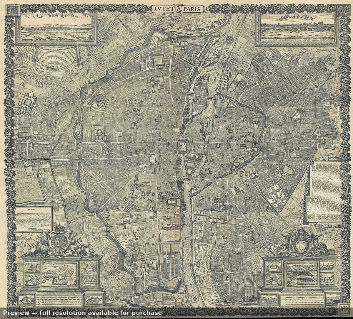 Antique map: Paris Sm 3, 1900