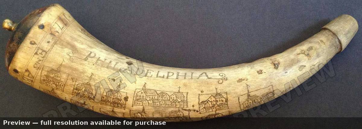 Antique map: Philadelphia Horn, 1779, 1779