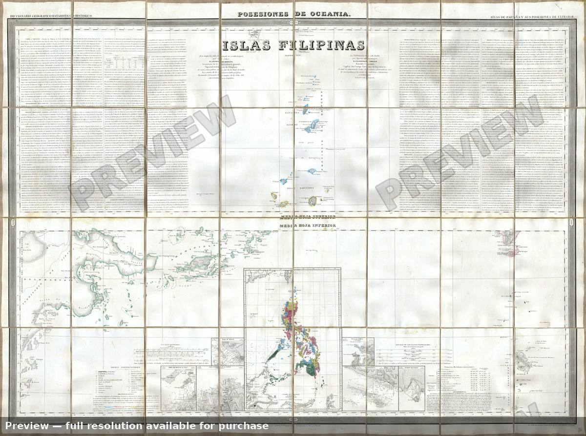 Antique map: Philipines 3, 1852, 1852