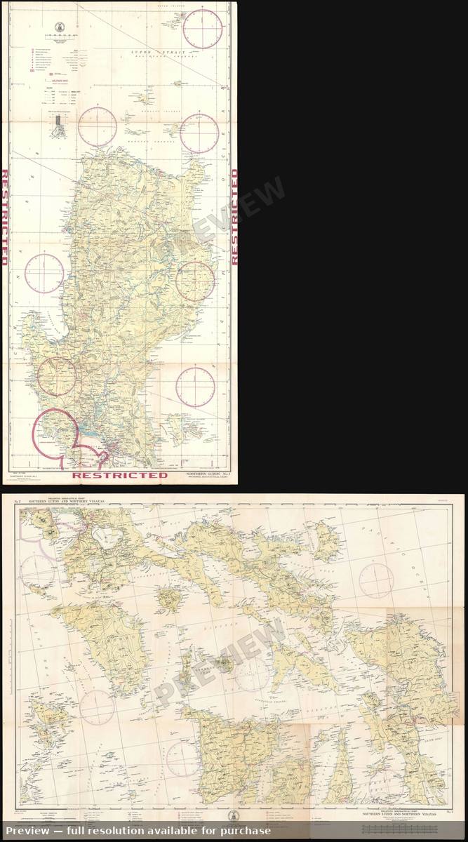 Antique map: Philippine Aero Chart, 1941