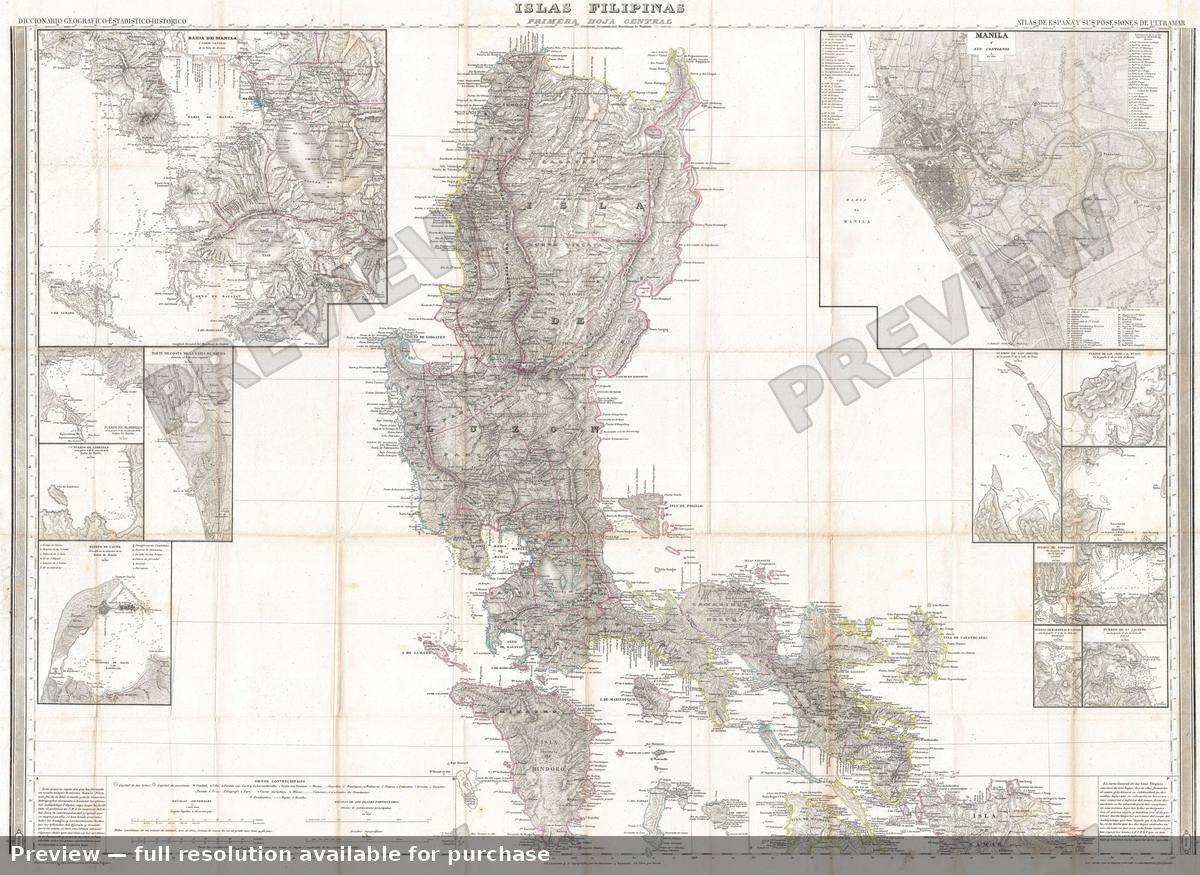 Antique map: Philippines 2, 1849, 1849