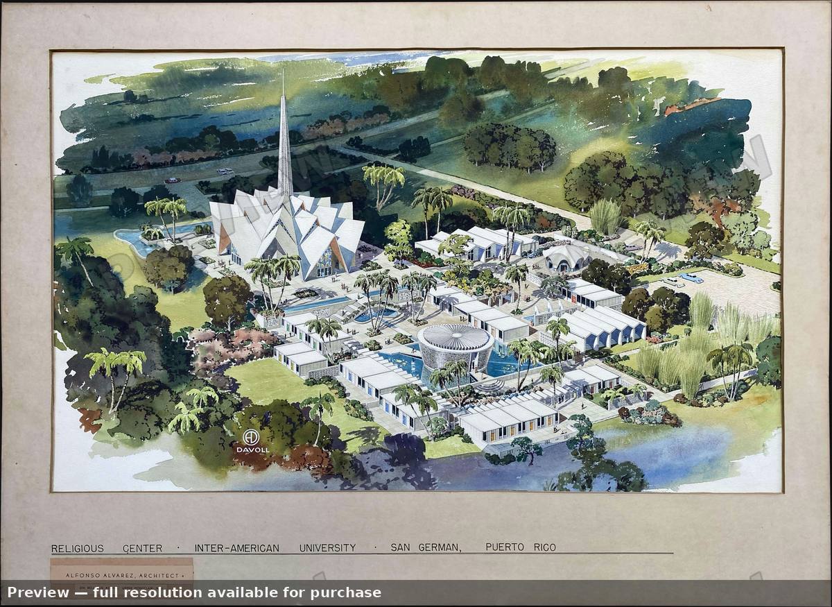 Antique map: Religious Center, 1964, 1964
