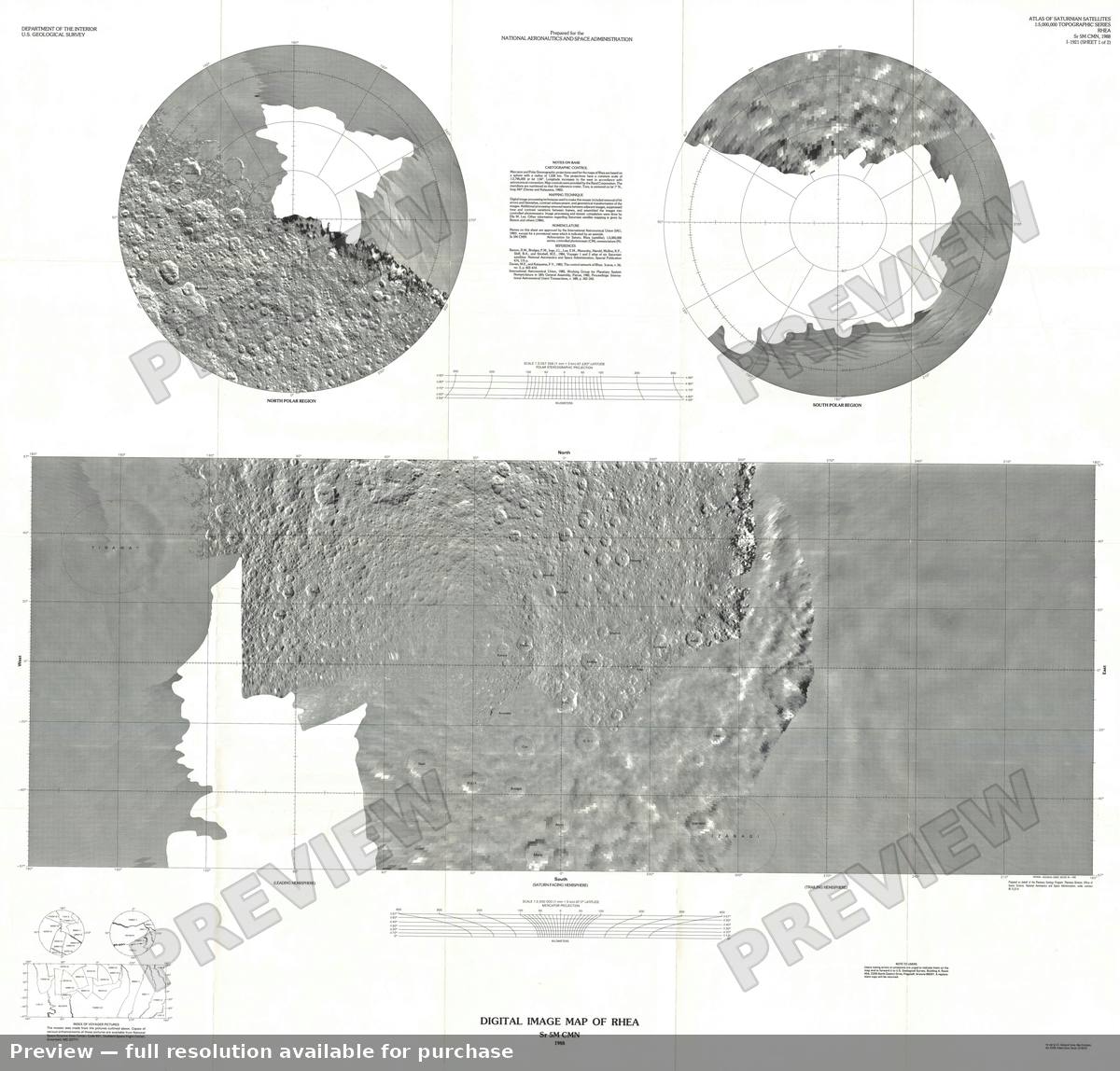 Antique map: Rhea Image, 1988, 1988