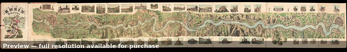Antique map: Rhein, 1840, 1840