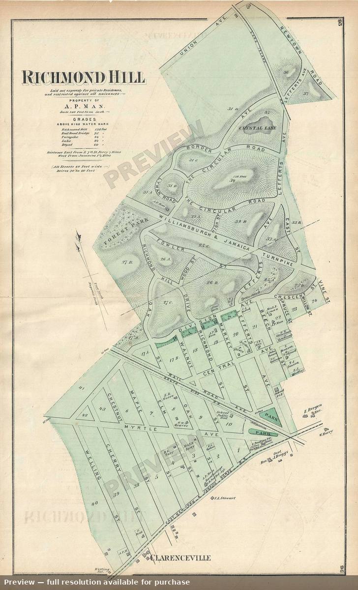 Antique map: Richmond Hill 2, 1873