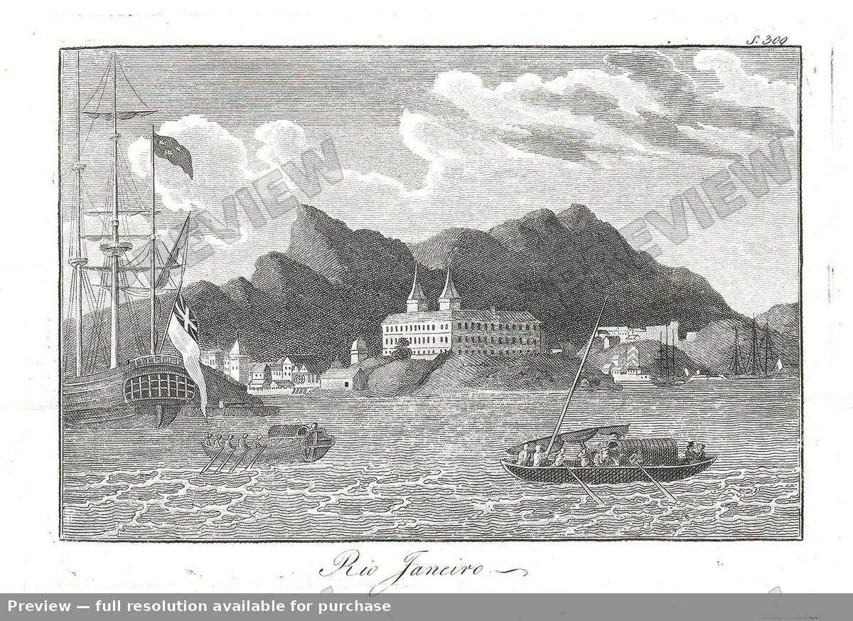 Antique map: Rio Janeiro, 1850, 1850