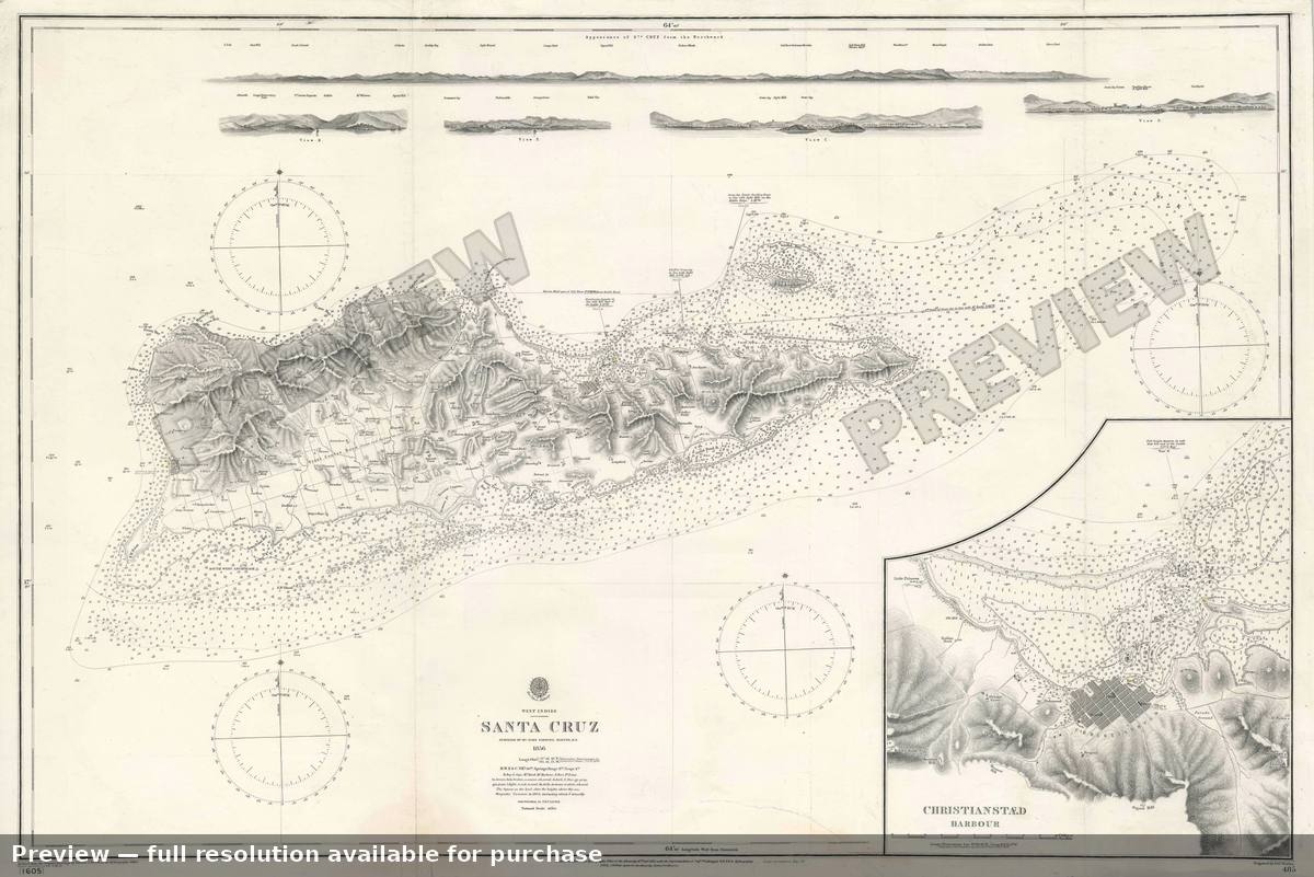 Antique map: Saint Croix, 1903