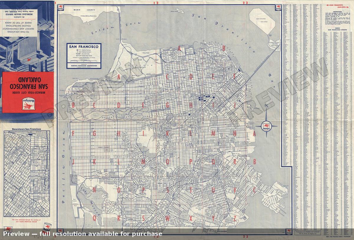 Antique map: San Francisco