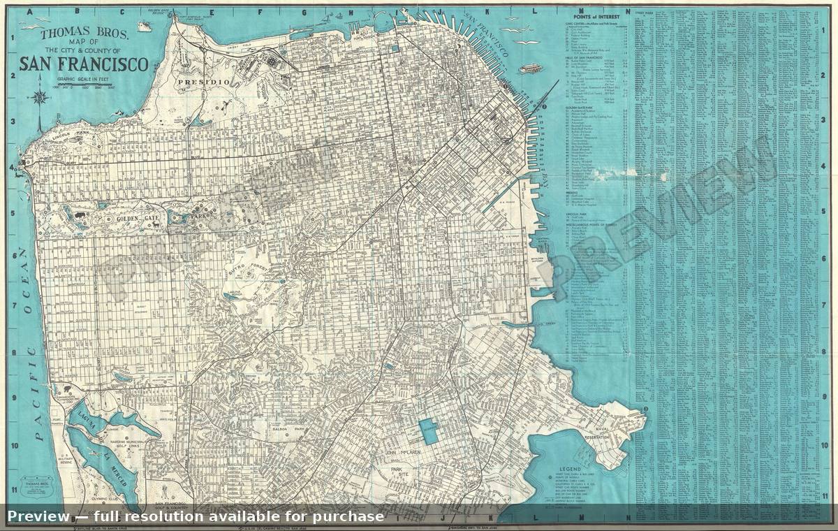 Antique map: San Francisco 4, 1938, 1938