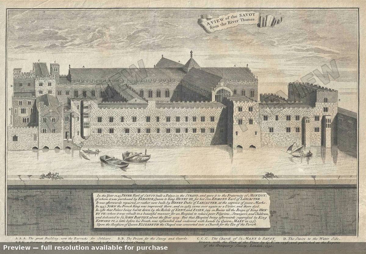 Antique map: Savoy, 1750, 1750