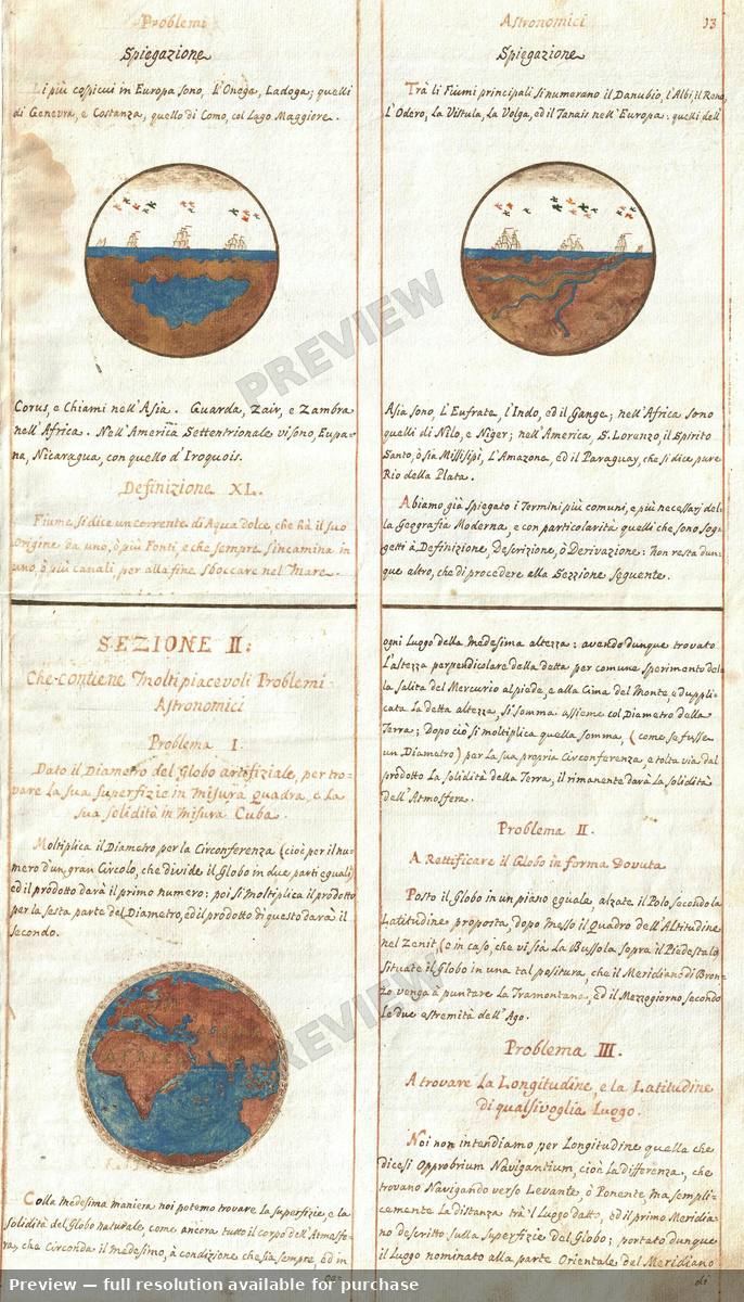Antique map: Sezione II, 1720