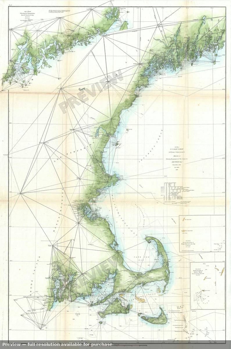 Antique map: Sketch A Section 1, 1860, 1860