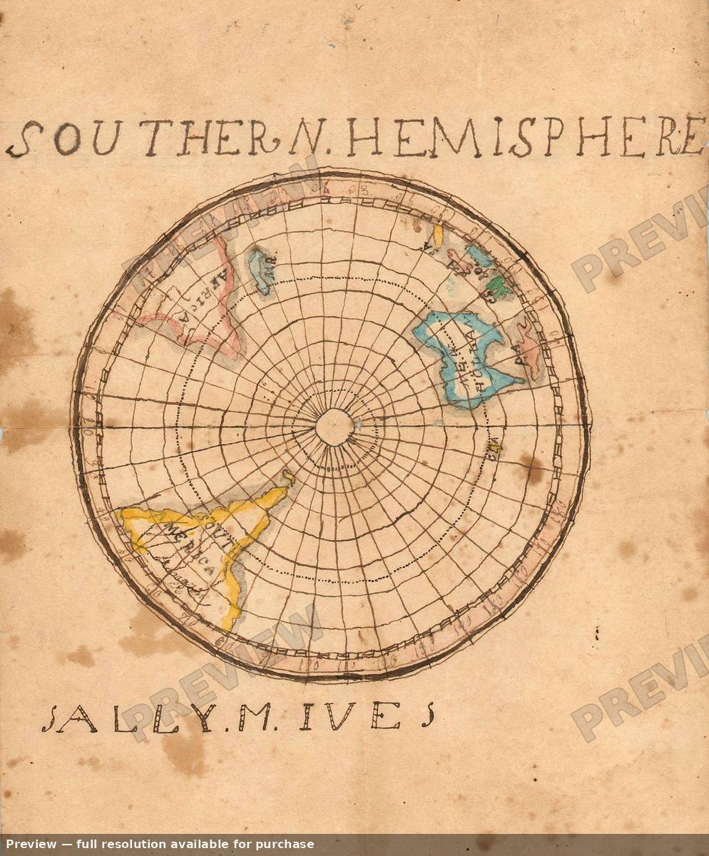 Antique map: Southern Hemisphere, 1830, 1830