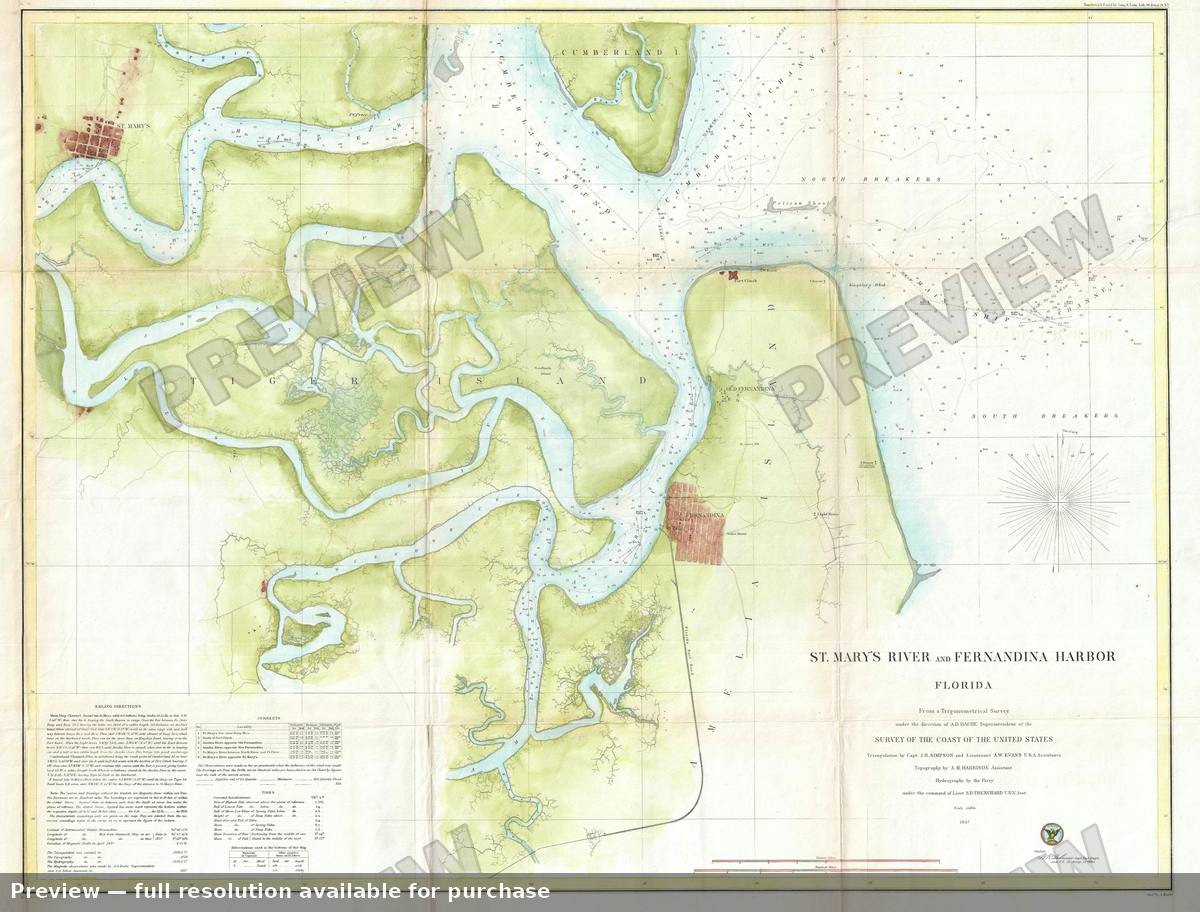 Antique map: St Marys 2, 1857, 1857