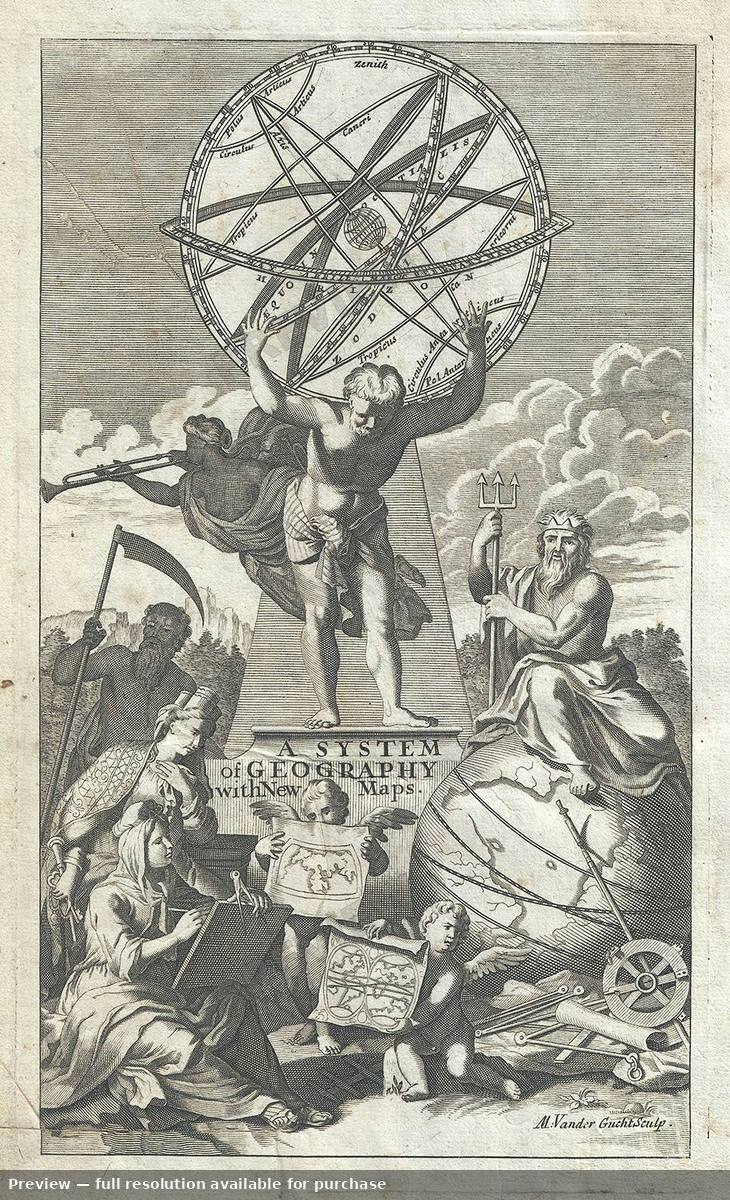 Antique map: System Of Geography, 1701