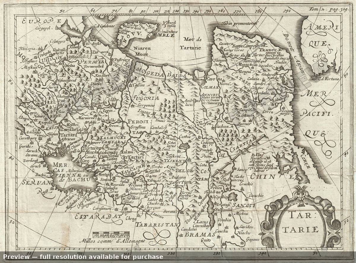 Antique map: Tartarie, 1700, 1700