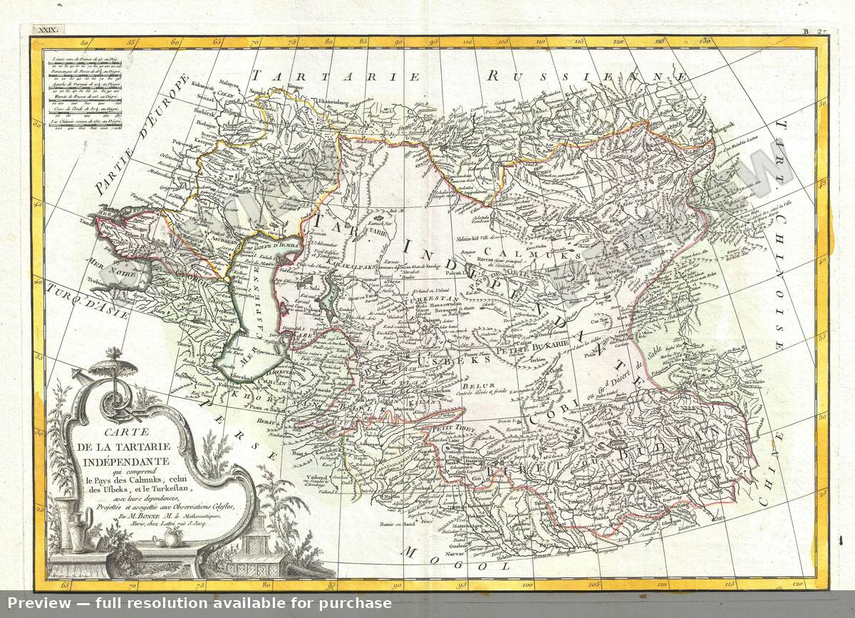Antique map: Tartarie 2, 1770, 1770