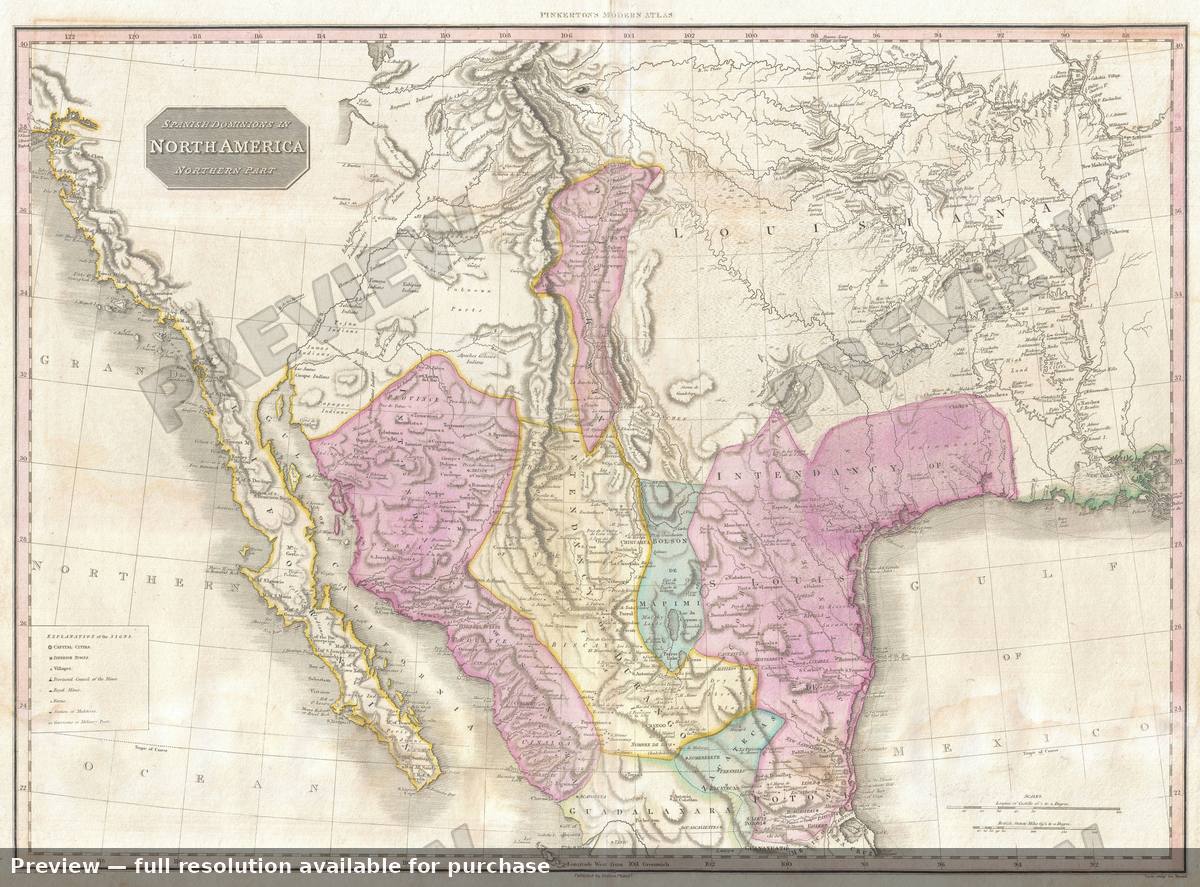 Antique map: Texas, 1818, 1818