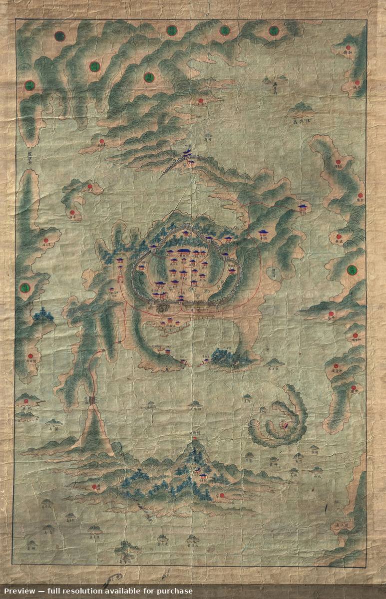 Antique map: Tongyeong