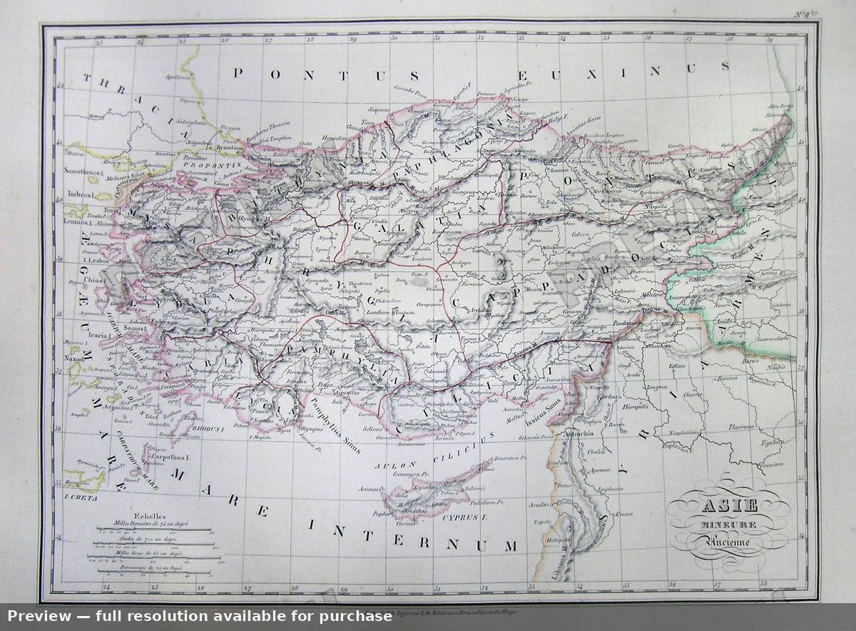 Antique map: Turkey Ancient, 1837, 1837