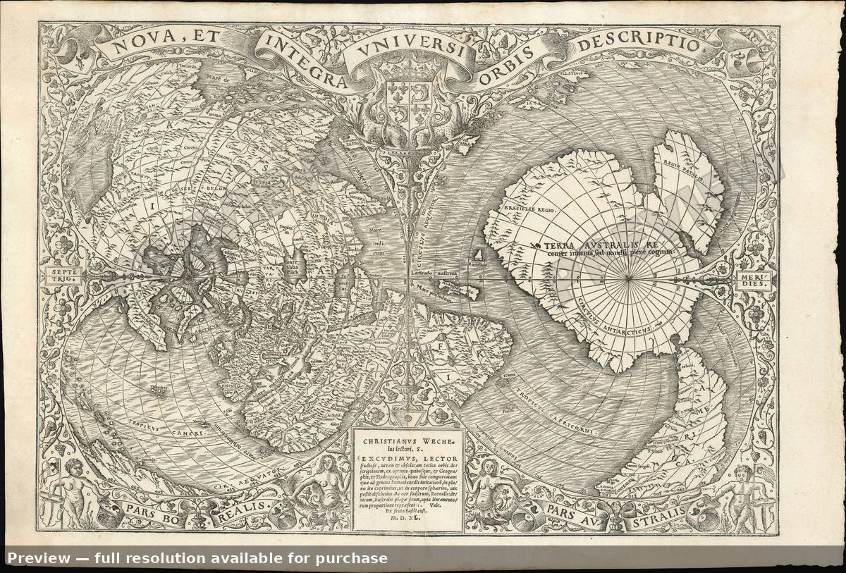 Antique map: Universi Orbis, 1540