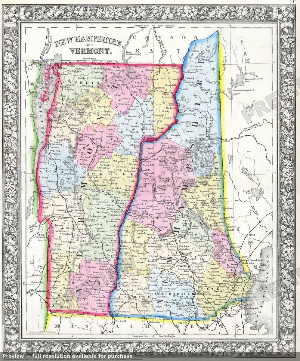 Antique map: VTNH, 1863, 1863
