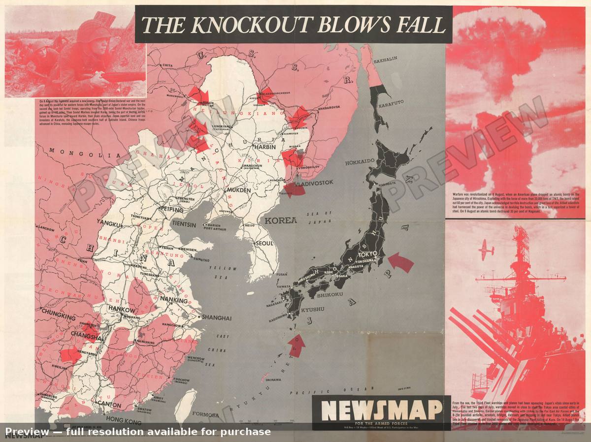 Antique map: Vol 4No 18F, 1945