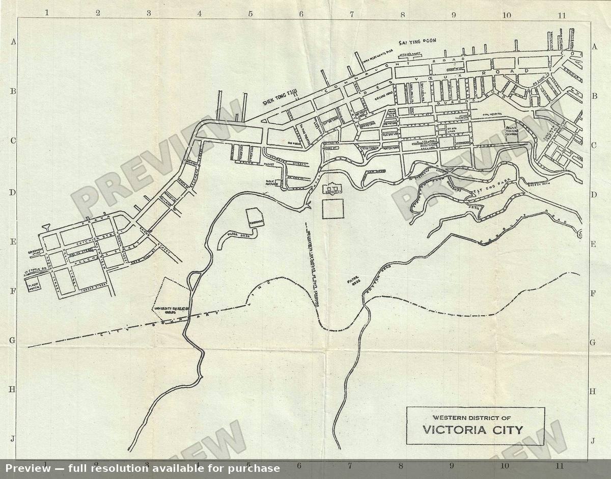Antique map: Western Victoria, 1920