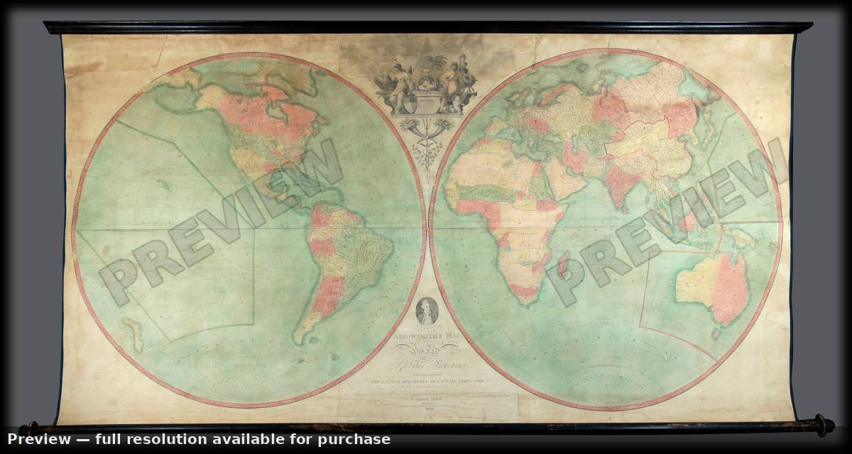 Antique map: World, 1838, 1838