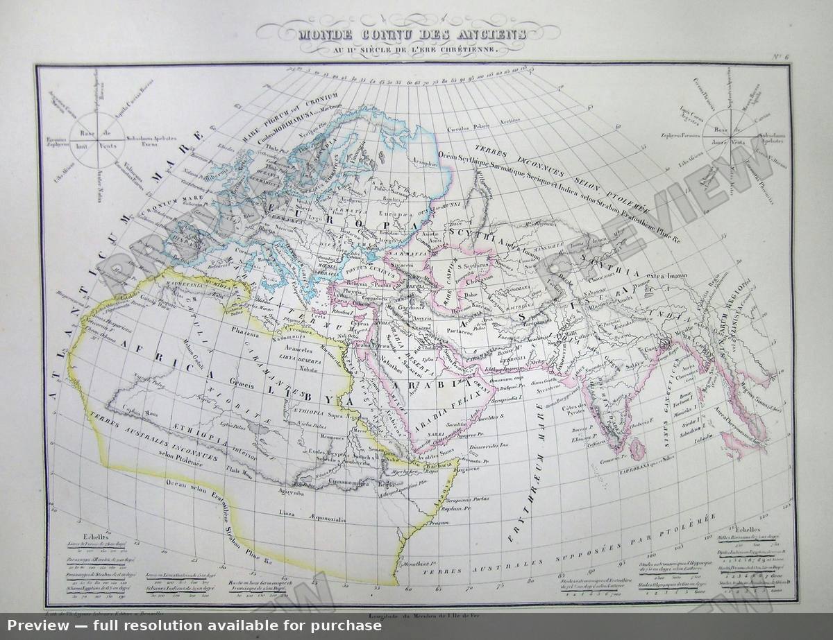 Antique map: World Ancient, 1837